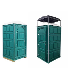 Туалет и душ Стандарт увеличенный с ТЭНом  для дачи 2 кабины (BTDS)