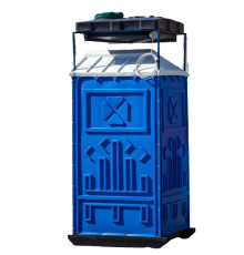 Душевая кабина Экостайл бак 200 л с подогревом на даче (GRSD-P)