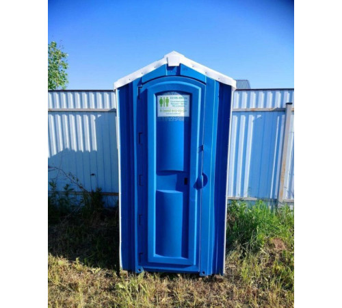 Туалетная кабина Экомарка Евростандарт синяя (ETES) удвоенной прочности 