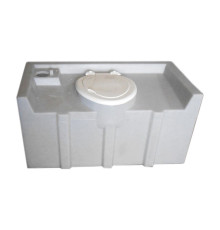 Бак туалетный на 250 литров цельнолитой (EBAK)