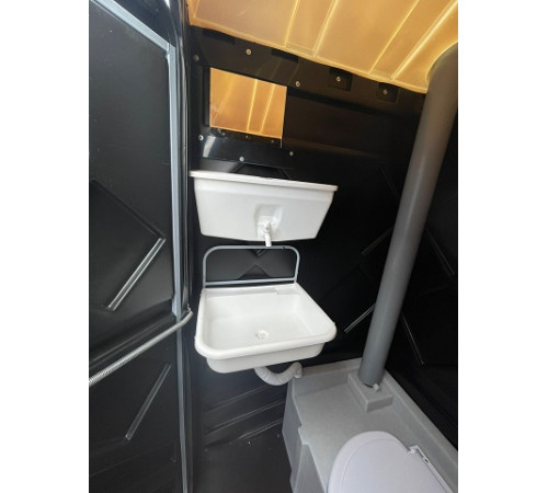 Туалетная кабина биотуалет Люкс Эконом черная  (BTEB-L)