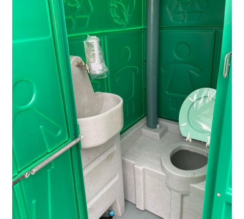 Туалетная кабина Люкс МД с умывальником 30 л в Спб (ETMD-L-S)