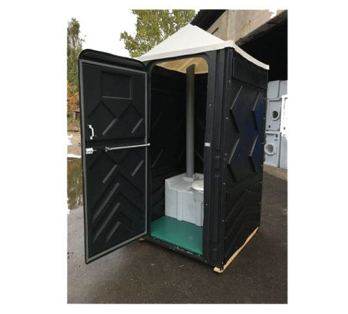 Туалетная кабина биотуалет Эконом Рецикл черная  в Обнинске