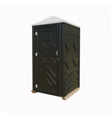  Туалетная кабина "Дачник" (BTEB-D) эконом черная без бака 