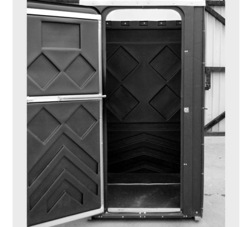  Туалетная кабина "Дачник" (BTEB-D) эконом черная без бака 