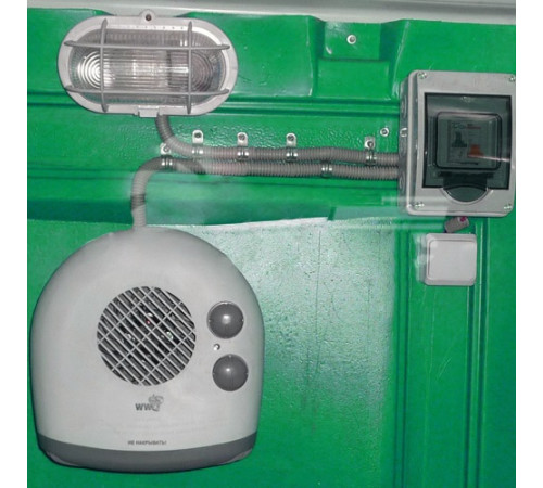 Туалетная кабина Экостайл с обогревом и светом - теплый биотуалет (GRST-PO)