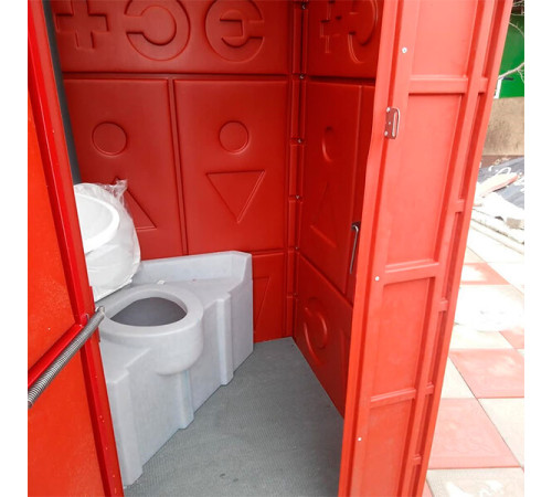 Туалетная кабина Экомарка Дачник с угловым баком  (ETMD-150)