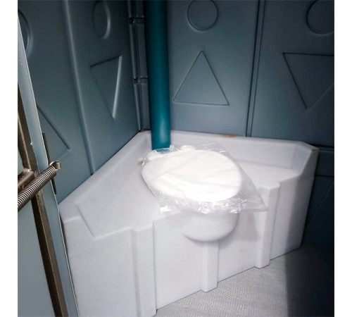 Туалетная кабина Экомарка Дачник с угловым баком  (ETMD-150)