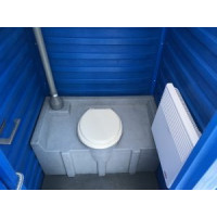 Аренда теплой туалетной кабины (AR-2) с обогревом и освещением 