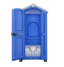 Туалетная кабина Экомарка Евростандарт синяя (ETES) удвоенной прочности 