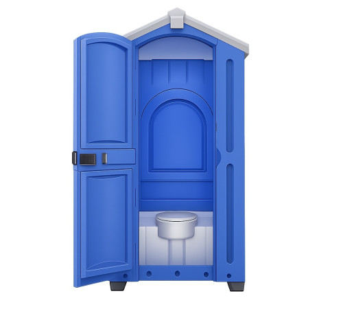 Туалетная кабина Экомарка Евростандарт синяя (ETES) удвоенной прочности 