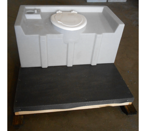 Туалетная кабина Экомарка Евростандарт синяя (ETES) удвоенной прочности 