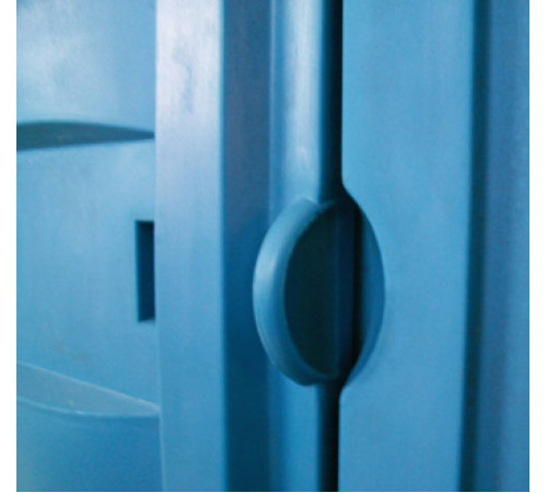 Туалетная кабина Экомарка Евростандарт синяя (ETES) удвоенной прочности 