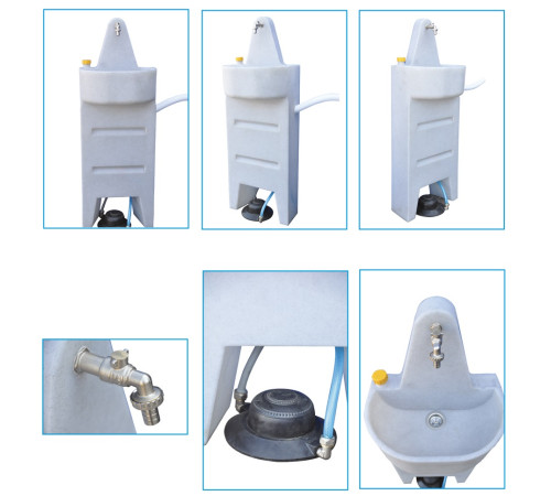 Туалетная кабина Люкс МД с умывальником 30 л в Спб (ETMD-L-S)