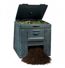 Компостер с основанием и сбором воды E-composter 470 л.