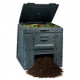 Компостер с основанием и сбором воды E-composter 470 л.