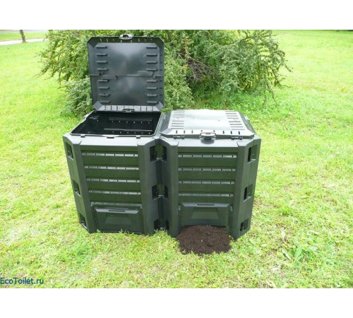 Компостер модульный двухсекционный 800 л. Green