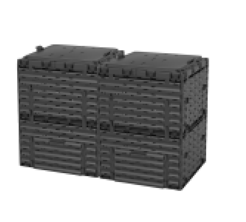 Компостер модульный двухсекционный 600 л.