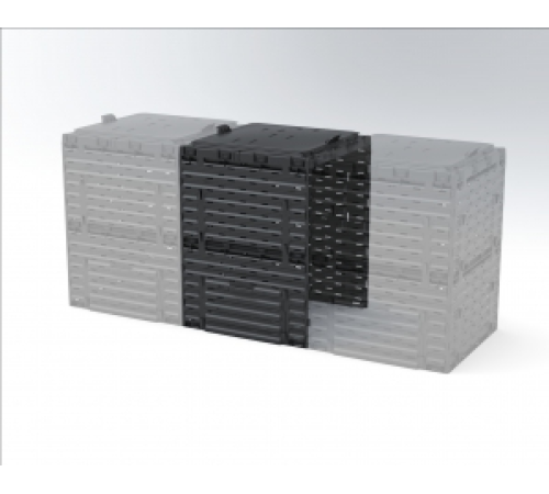 Компостер модульный двухсекционный 600 л.