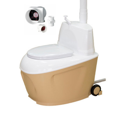 Торфяной биотуалет Питеко 905 V (120 л) с вентилятором