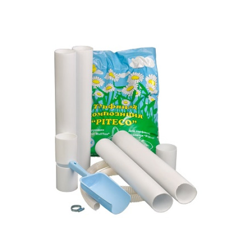 Торфяной биотуалет Питеко 905 (120 л) на колесах