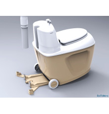 Торфяной биотуалет Питеко 905 (120 л) на колесах