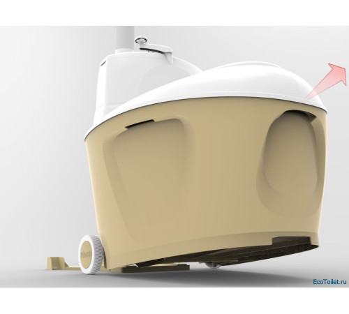 Торфяной биотуалет Питеко 905 (120 л) на колесах
